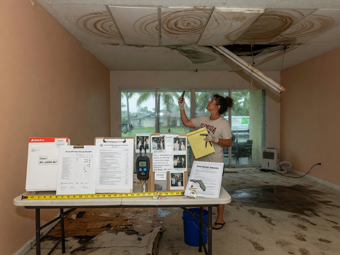Step-by-Step Guide to Documenting Water Damage for Insurance in Florida